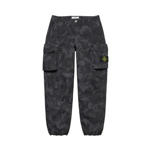 Карго-брюки Supreme x Stone Island Reactive Ice Camo Ripstop Cargo Pant 'Черный'