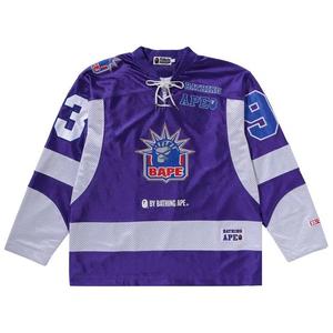 Джерси BAPE Multi Logo Relaxed Fit Long-Sleeve Ice Hockey Jersey 'Фиолетовый'