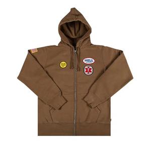 Зип-худи Supreme Hysteric Glamour Patches Zip Up Sweatshirt 'Brown'