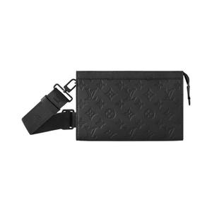 Сумки через плечо Louis Vuitton Gaston Wearable Wallet 'Black Monogram Shadow Cowhide Leather'