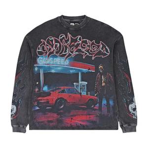 Футболки с длинным рукавом Godspeed Pit Stop Thermal Long-Sleeve T-Shirt 'Grey Wash'