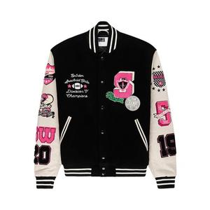 Варсити-куртки Sp5der Division 5 Varsity Jacket 'Черный'