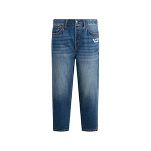 Зауженные джинсы из коллаборации с Evisu