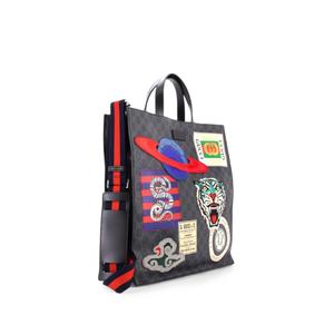 Сумка-тоут Courrier Convertible Soft Open GG Coated Canvas with Applique North South