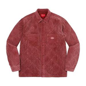 Рубашка на пуговицах Supreme Quilted Corduroy Shirt 'Rust'