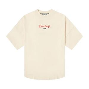 Футболки Palm Angels California Logo Over Tee 'Off White/Red'