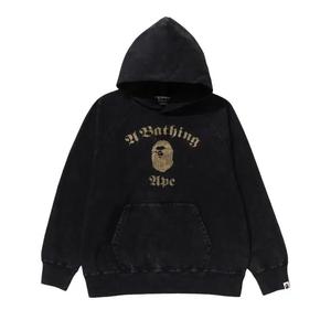 Худи BAPE A Bathing Ape Overdye Pullover Relaxed Fit Hoodie 'Black'