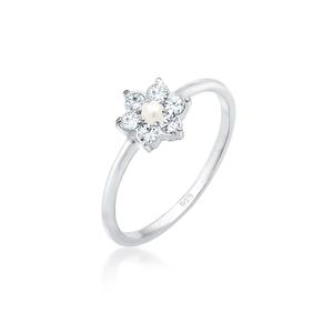Кольцо с кристаллами Swarovski® в виде цветка – серебро 925