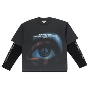 Футболки с длинным рукавом BLDG4 Joisted Short-Sleeve Knit T-Shirt 'Black'