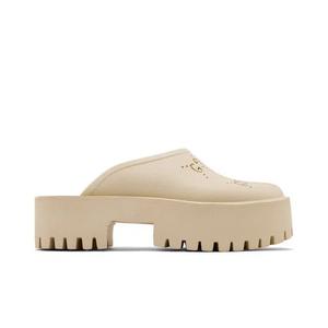 Сандалии Gucci Wmns Platform Perforated G Sandal 'White Rubber'