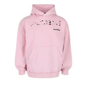 Худи Balenciaga Hand-Drawn Medium Fit 'Faded Pink Black'
