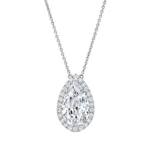 Колье Luxsly из белого золота с бриллиантами