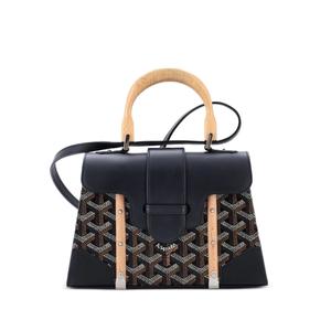 Сумка-сэтчел Structured Saigon Top Handle Bag Coated Canvas with Leather размера мини
