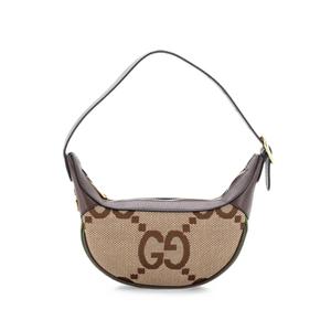 Сумка-хобо Ophidia Half Moon Bag Jumbo GG Canvas размера мини