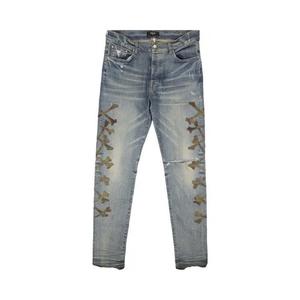 Джинсы Amiri Camo Bones Jean «Индиго»