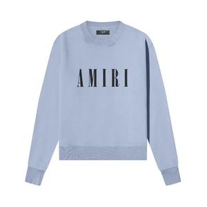 Круглые воротники Amiri Core Логотип Круглый воротник 'Пыльный Синий'