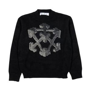 Свитеры Off-White 3D Arrow Свитер крупной вязки 'Черный/Серый'
