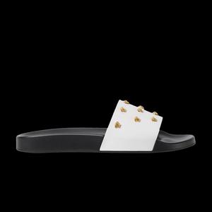 Слайды Versace Medusa Stud Leather Slide 'White'