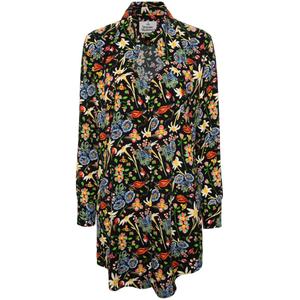 Платье-рубашка мини Heart с цветочным принтом