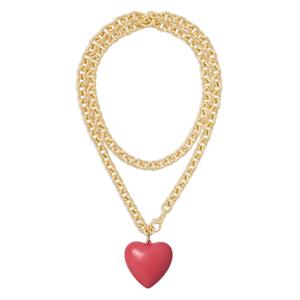 Колье Big Puffy Heart Charm