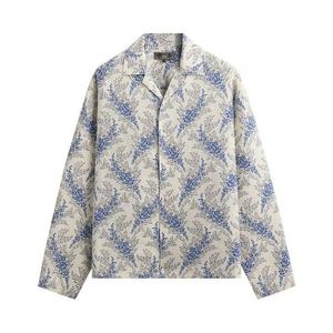 Рубашки на пуговицах Kith Cupro Linen Long Sleeve Adonis Shirt 'Cyclone'
