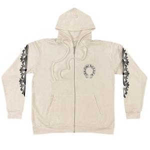 Толстовки Chrome Hearts Horseshoe Logo Zip Up Hoodie 'Белый'