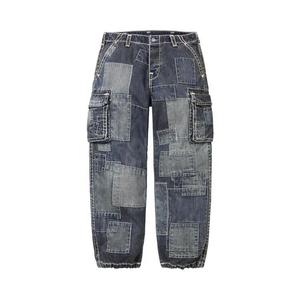 Карго-штаны Supreme x True Religion Patchwork Cargo Pant 'Dirty Indigo'