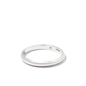 Кольцо Half Round из белого золота