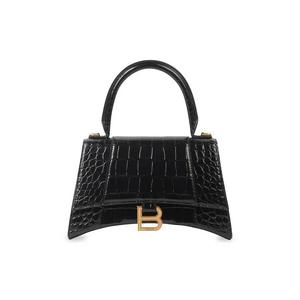 Сумки с ручками Balenciaga Hourglass Small Top Handle Bag 'Black'