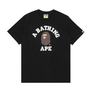 Футболки с коротким рукавом BAPE College Tee 'Black'