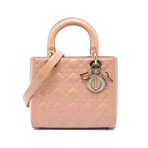 Сумка-сэтчел Patent Cannage Lady Dior среднего размера (2019 год)
