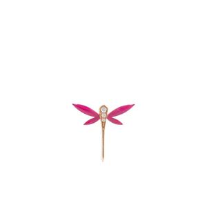 Серьга-гвоздик Dragonfly из желтого золота с бриллиантами