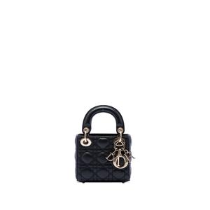 Сумка-сэтчел Micro Lambskin Cannage Lady Dior (2021 год)