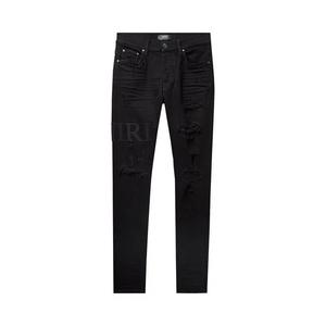 Amiri Serif Logo Jeans 'Черный'