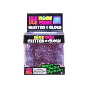 Игрушки и наборы для игр NeeDoh Nice Cube Glitter And Glow Squishy Fidget Toy 'Purple'