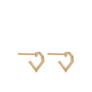 Серьги Corazon из желтого золота