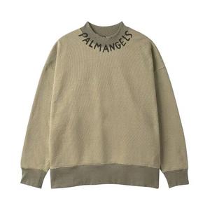 Свитшот Palm Angels Logo Crewneck Sweatshirt 'Military Green'