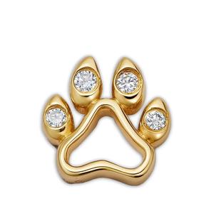 Подвеска Dog Paw с бриллиантами