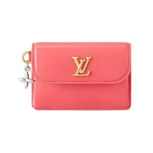 Картхолдеры Louis Vuitton Tiny Recto Verso Card Holder LV Bloom 'Sweet Coral Calfskin Leather'