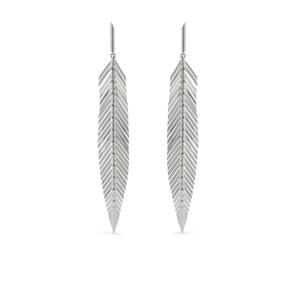 Серьги Feather из белого золота 18 карат