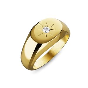 Кольцо Celestial Brilliance с кубическим цирконием в золотом покрытии