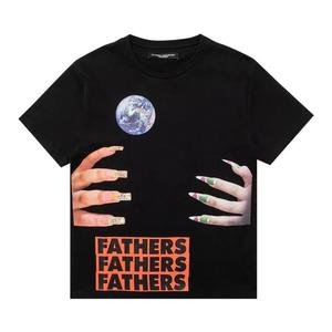 Футболки с коротким рукавом Raf Simons Redux Slim Fit Short Sleeved T-Shirt With Graphic Nails 'Black'