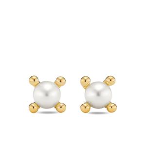 Серьги Petite Modern Renaissance из желтого золота с жемчугом (5.5 мм)
