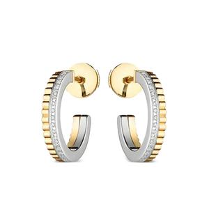 Серьги Quatre Radiant Edition из желтого золота с бриллиантами