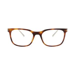 Очки Saint Laurent Квадратная оправа из переработанного ацетата 'Хавана/Золото/Прозрачный'
