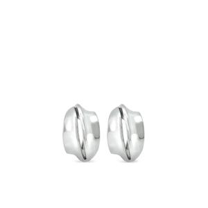 Серьги-кольца из белого золота