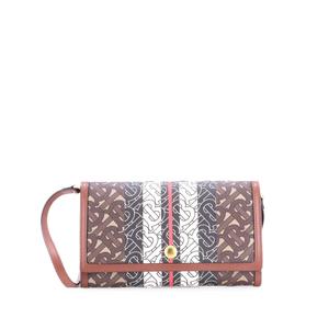 Маленькая сумка на плечо TB Flap Bag Monogram E-Canvas