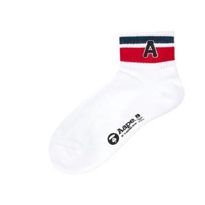 Носки и колготки AAPE Striped Ankle Socks 'White'