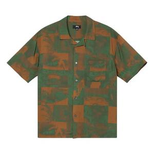 Рубашка на пуговицах Stussy Photo Film Shirt 'Зеленый'