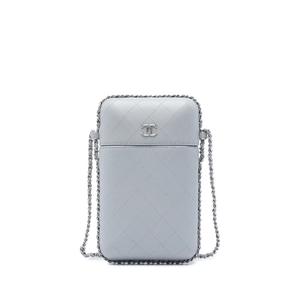 Сумка через плечо Quilted Lambskin Chain Around Phone Holder с логотипом CC (2018 год)